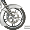 RUSS WERNIMONT DESIGNS Custom Dresser Front Fender for 21" Wheel - Steel - LS-2 Style - 5.5" W x 43" L RWD-50137