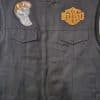 Orange Bearded FTW Skull Patch 4" x 3" - Image 4