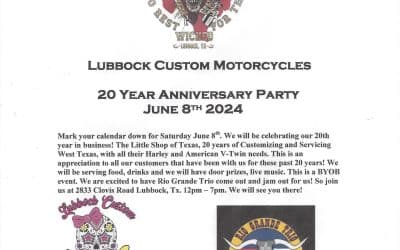 20 Year Anniversary Party Flyer